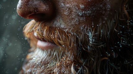 D Rendered Beard Wash Essential for Modern Mens Grooming Routine - obrazy, fototapety, plakaty