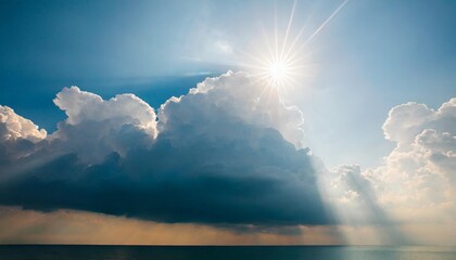 heavenly rays of light in the clouds dreamy inspiring hope concept sun rays from heaven blessed light