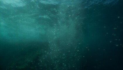 underwater scene with bubbles polluted ocean contamination of the sea caused by industry