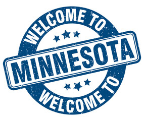 Fototapeta premium Welcome to Minnesota stamp. Minnesota round sign