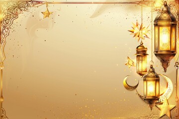 Illustration design Eid Mubarak chandelier lighting lamp. - obrazy, fototapety, plakaty
