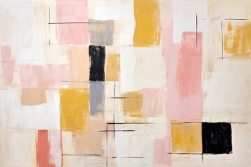 Rice art abstract painting.