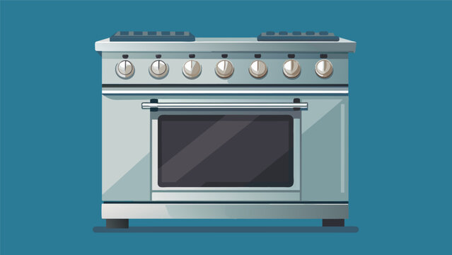 A topoftheline gas range featuring dual convection ovens powerful burners and a sleek stainless steel finish..