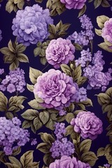 Purple flowers backgrounds wallpaper pattern.