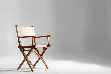 Clean, high-definition image of Luna director chair against a solid white backdrop, emphasizing its elegance.