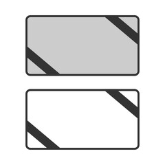 角丸リボン付きモノクロ枠セット