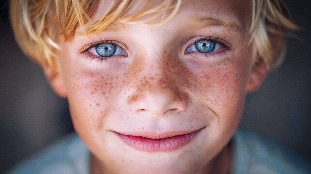 Face Young Child Blonde Hair