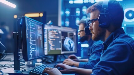 Computer repair technicians fixing hardware issues on a desktop computer, showcasing the importance of technical expertise in IT support.