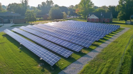 community solar project providing clean energy to local residents, fostering community sustainability.