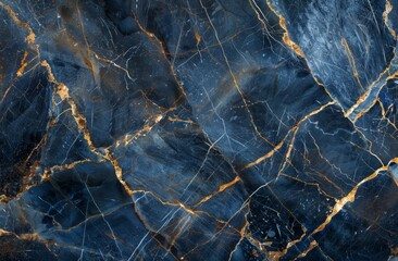 Elegant blue and gold marble texture