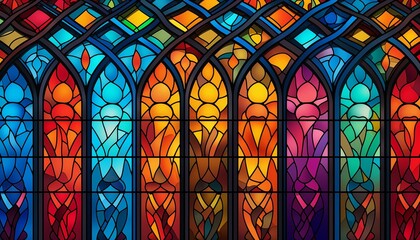 stained glass window in church