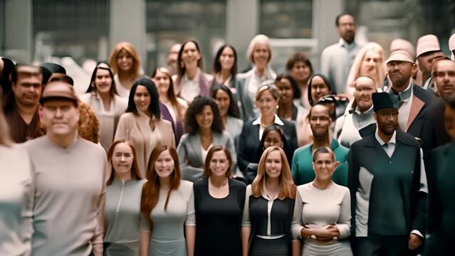 Group of Women Standing Together at Event Generative AI