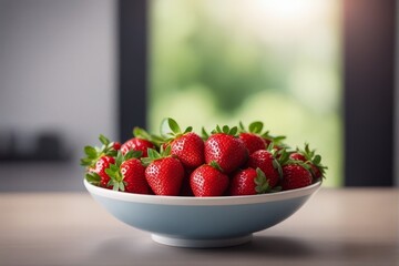 'red strawberry bowl berry fruit food agriculture dessert harvest background wallpaper ripe natural...