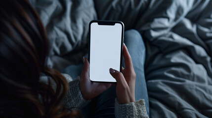 person holding smartphone, iPhone mockup, iPhone screen cut out mockup technology graphic design illustration cutout green screen hand holding black smartphone vector, cozy background, interior