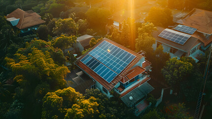 solar panels on the roof, go green, ecology