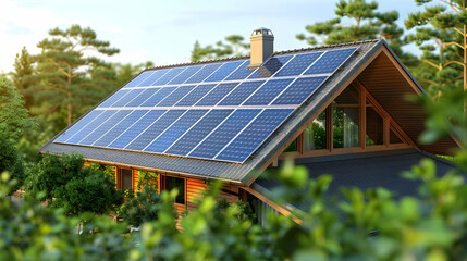 solar panels on the roof, go green, ecology