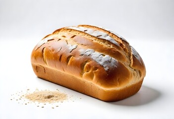 Freshly Baked Bread Illustration Digital Painting Bakery Background Graphic Food Design Golden Crust