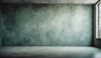 room with empty concrete wall background in modern rough