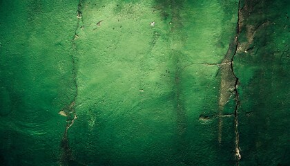 empty grunge hardwall cement concrete dark green texture background
