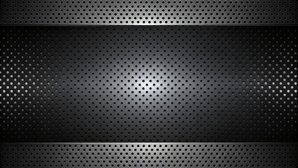 Black and white industrial background with a metal grid texture - obrazy, fototapety, plakaty