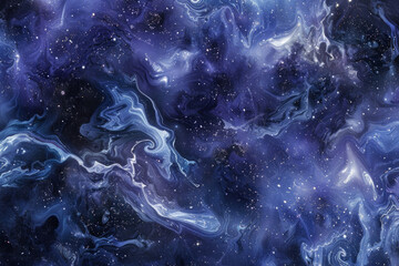 Texture inspired by the swirling patterns of galaxies and cosmic phenomena, featuring deep blues and purples. Galaxy marble textures offer a celestial and mysterious backdrop