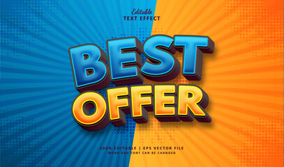 Promo DIscount editable text effect 3d Style Marketing Sale.