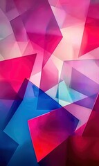 dynamic abstract background with bold geometric shapes and vibrant hues, exuding energy and vitality
