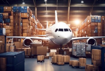 'chain supply logistics background management export import logistic procurement caterer warehouse...