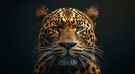 Majestic Leopard Staring Intently
