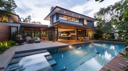 Obraz premium Craft a narrative around a stunning home design located in the bayside area of Melbourne, Australia
