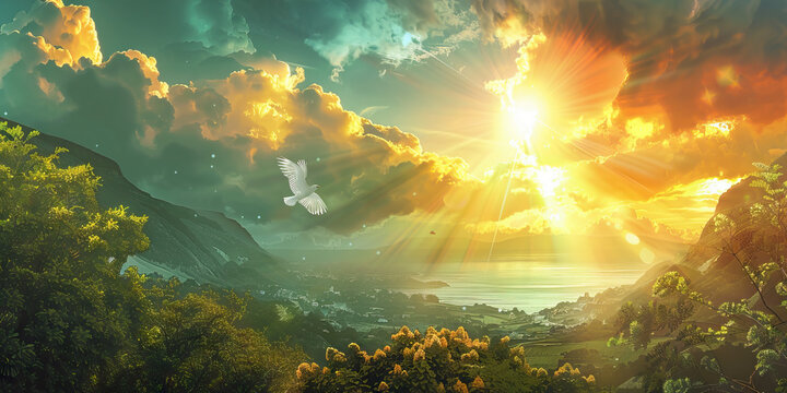 Hope Eternal: Trusting in God's Plan - A steadfast trust in God's divine plan, where believers find hope and comfort in the assurance of a future filled with promise