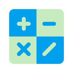 Fototapeta premium calculator duo tone icon