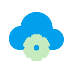 cloud service duo tone icon