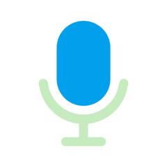 mic duo tone icon