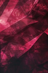 Craft an image of business elegance with a dark crimson geometric texture background, designed for modern business presentations.