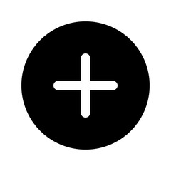 Fototapeta premium add glyph icon