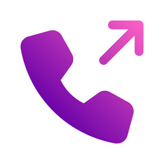 outgoing call gradient icon