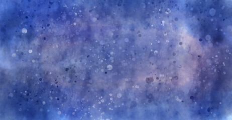 Abstract Spring Watercolor Background Purple and Blue Hues