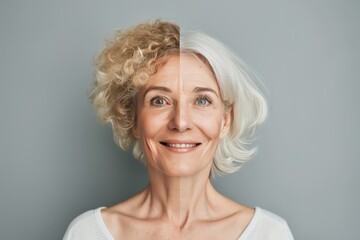Aging timeline and dermatological treatment integration in age focus, exploring split acceptance and continuum in age-defying strategies.