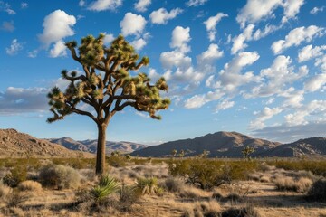 Obraz premium Joshua Tree landscape tree outdoors.