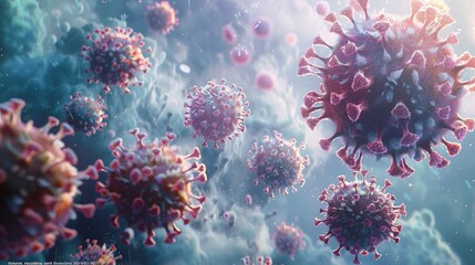 Obraz premium Pandemic Perseverance: Triumphs in COVID-19 Transmission Studies