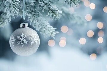 Christmas ornament frame christmas snow christmas ornament.