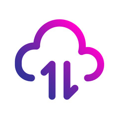 data transfer gradient icon