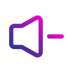 volume down gradient icon
