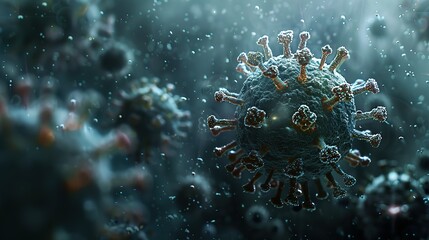 Obraz na płótnie Canvas Viral Vanguard: Breakthroughs in COVID-19 Pandemic Science