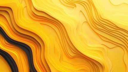 Luxurious abstract yellow background for modern wallpapers, Ai Generated.