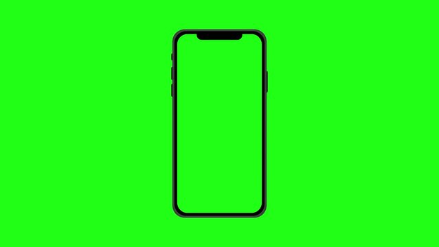 4K animation with mobile phone mockup green screen, Smartphone with blank green screen, front view,
3d Smartphone With Blank Green Screen Isolated, smartphone mockup with chromakey screen.