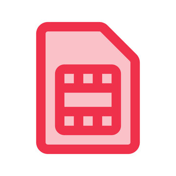recommend clip art: sim card outline fill icon