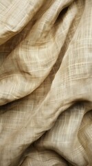 Elegant beige fabric texture with soft folds