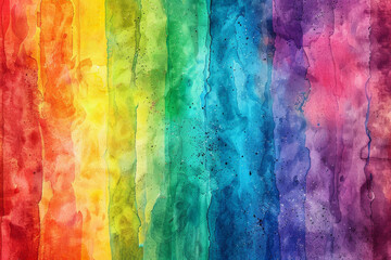 Digital watercolor texture featuring vibrant rainbow hues blending together in abstract patterns. 